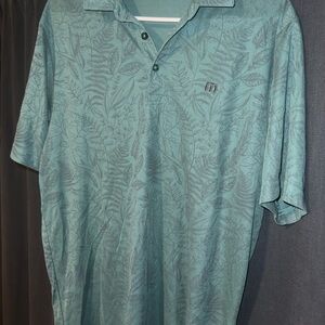 Men's Green Travis Matthew Golf Polo Shirt